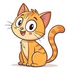 cat drawing for children page