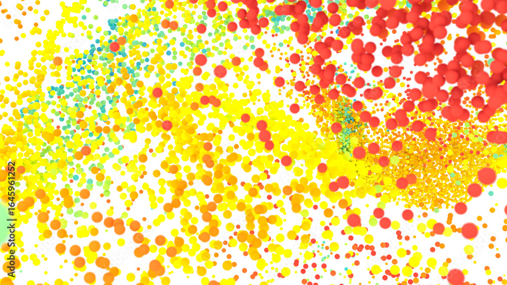 Poster vibrant and dynamic abstract background with colorful bubbles. perfect for websites and presentation