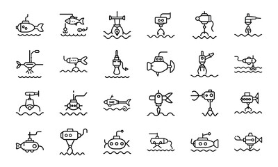 24 Science and Technology Line Icons Artificial Intelligence, Space, Astronomy, Renewable Energy, Laboratory, Drone, Solar, Magnet, Research, and Innovation Vector Icon Set