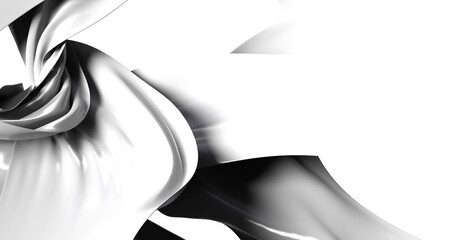 High-resolution image of abstract swirling fabric in black and white. Perfect for design projects.