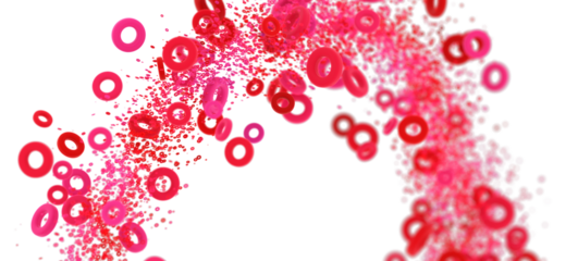 Beautiful abstract background with pink and red rings. Perfect for presentations or designs.