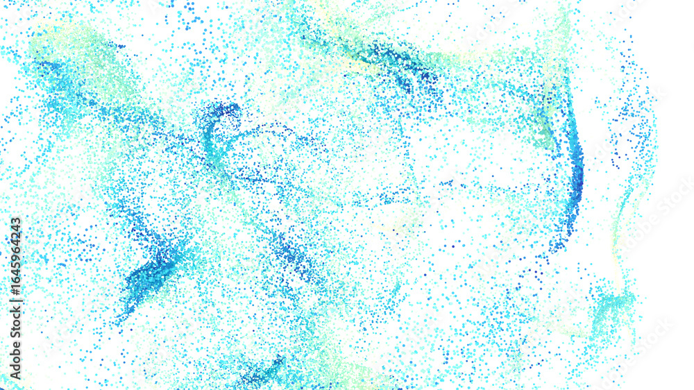 Poster high resolution abstract background with blue and green particles. perfect for website design or pri