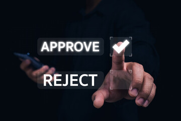 A hand reaching out to select 
