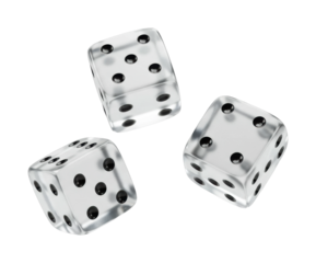 Dice rolling action game night indoor top fun and strategy. Cut out png