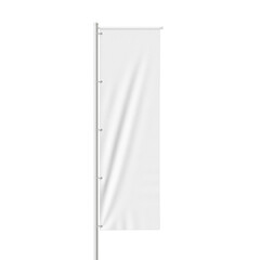 Outdoor Banner Pole Flag Mockup