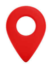 Navigating success red location pin digital marketing clean top-down seo strategies. Cut out png