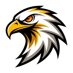 Sleek Eagle Vector Design White Background