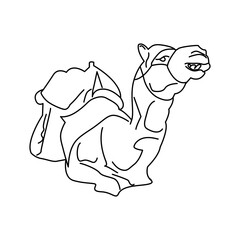 Camel icon design template SVG