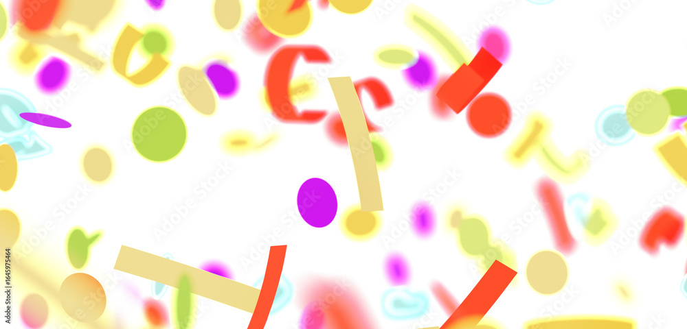 Poster vibrant and playful abstract background with colorful shapes and circles. perfect for websites, pres