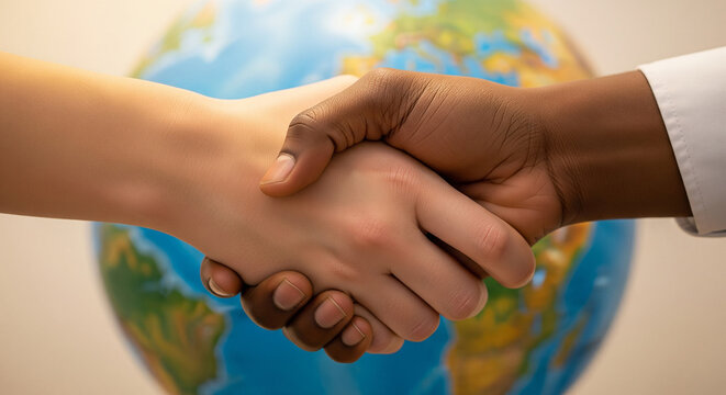 handshake between two people