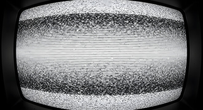 An old television screen with static noise