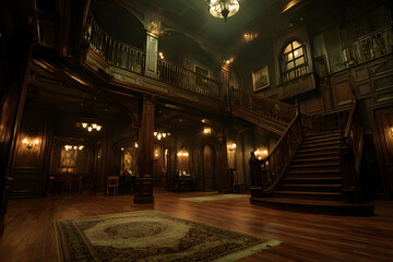 Fototapeta premium Mysterious mansion interior