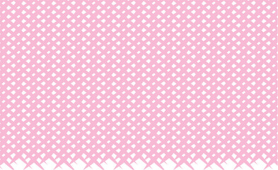 pink and white polka dots and square shapes