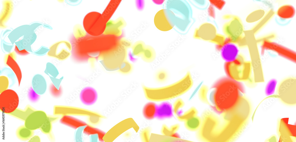 Poster vibrant abstract background with colorful shapes and playful design. perfect for websites, presentat