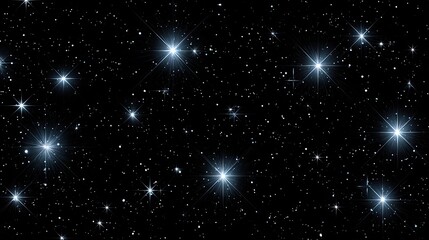 Fototapeta premium Night sky dotted with bright stars