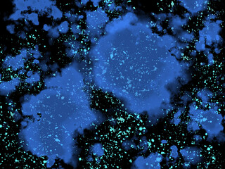 青と黒のスプラッシュ背景 / Blue and Black Splash Background