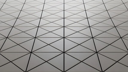 Obraz premium Seamless repeating pattern of gray triangles creating geometric design