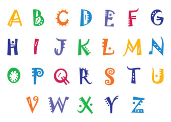 Playful plasticine alphabet, colorful chewing gum letters, joyful bubble typography for kids logo.