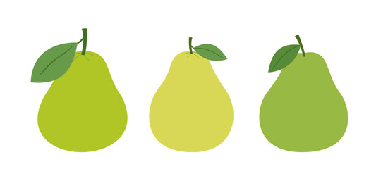 Set of Fresh Pomelo fruit vector.
Chinese Mid-Autumn Festival Pomelo fruit flat stock vector illustration.
Mid autumn festival element. 
Grapefruit farm products with green leaves.
White background.