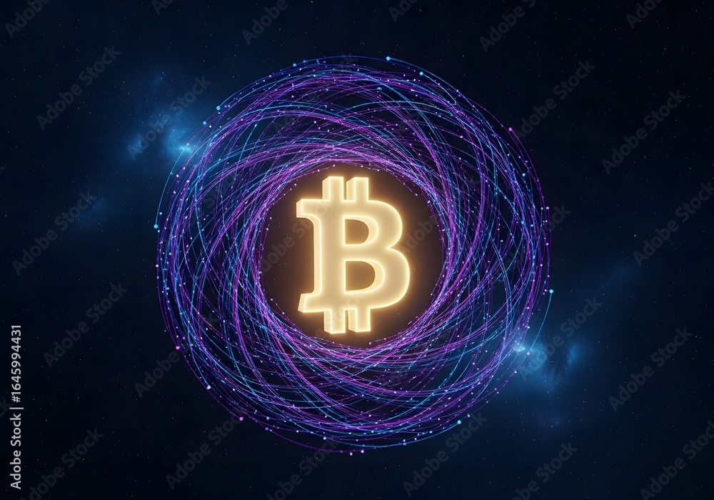 Poster digital identity secured by bitcoin blockchain technology and biometric fingerprint authentication