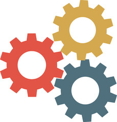 Interlocking gears teamwork collaboration industry