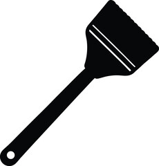 foam brush silhouette vector no details minimal .eps