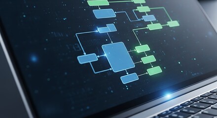 Visualizing Complex Data Structures and Process Flows on a Digital Screen