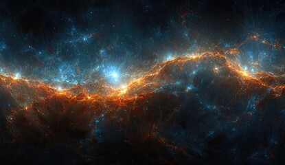 Fototapeta premium Cosmic nebula tapestry