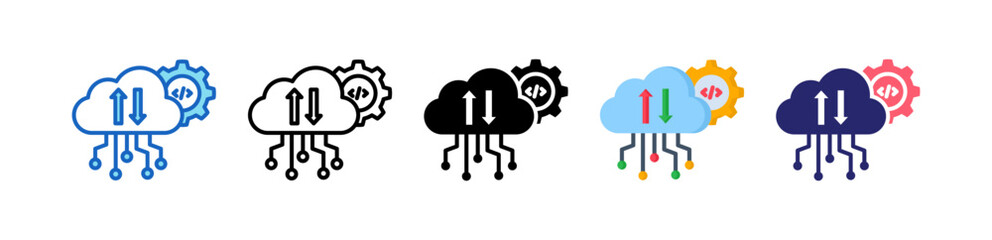 Api Multiple Style Icon Set Collection. 