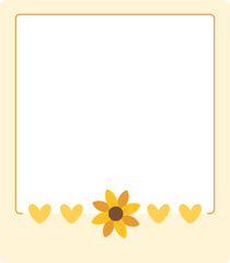 Photo Frame Floral Polaroid Flower