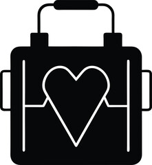 defibrillator silhouette vector no details minim.eps