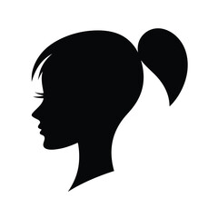 Silhouette of a woman vector. Women silhouette vector, on white background.