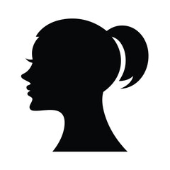 Silhouette of a woman vector. Women silhouette vector, on white background.
