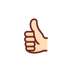 hand with thumb up