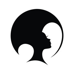 Silhouette of a woman vector. Women silhouette vector, on white background.