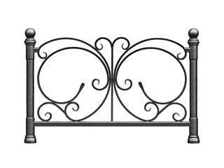 Modern forged decorative fencing.