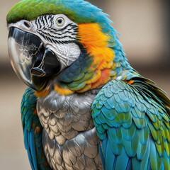 Obraz premium vibrant parrot portrait