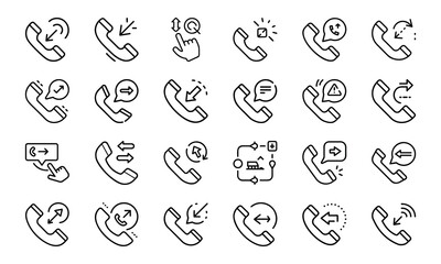 Fototapeta premium 24 Business and Marketing Line Icons Analytics, SEO, Email Marketing, Digital Advertising, Sales, Finance, Data Security, Strategy, and Web Development Vector Icon Set
