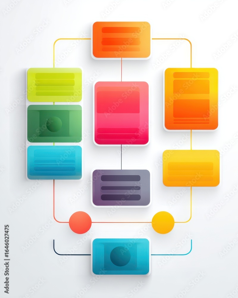 Poster effective visual communication software specs & flow chart mapping