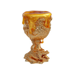 Golden Dragon Goblet Overflowing with Honey