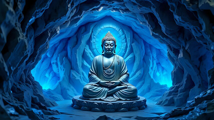 Lord Buddha in the cave