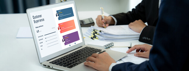 Customer experience and review analysis by brisk computer software for corporate business