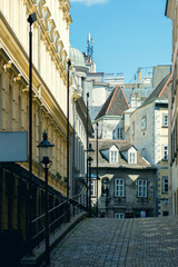Vienna, Austria - June 13, 2023: View of one of the streets in the center of Vienna