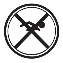 Obraz premium No Diving: A Prohibited Symbol for Water Activities and Pools