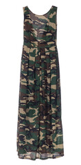 women military fashion dress isolated on white background