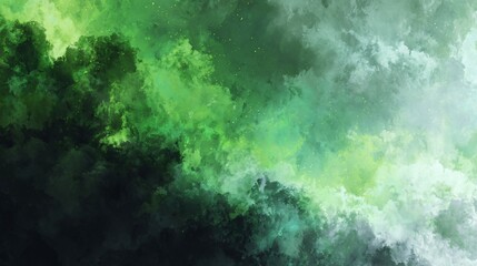 Fototapeta premium Green clouds abstract background, airy texture, gradients of color, use for art design elements