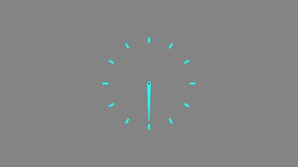 Digital Dynamic clock icon animation background analog clock timer circle animation.. - Powered by Adobe