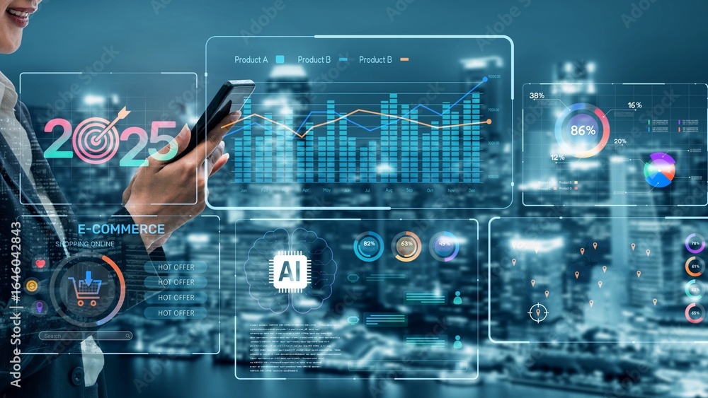 Poster data analytics and big data strategy for real-time analytics, predictive data modeling, business int
