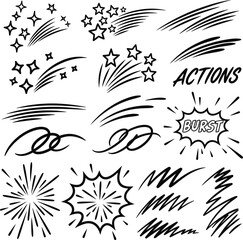 Black and white floral design with ornate vintage vector swirl patterns