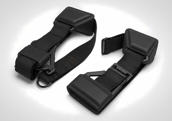 Durable Black Nylon Carrying Straps Secure  Adjustable